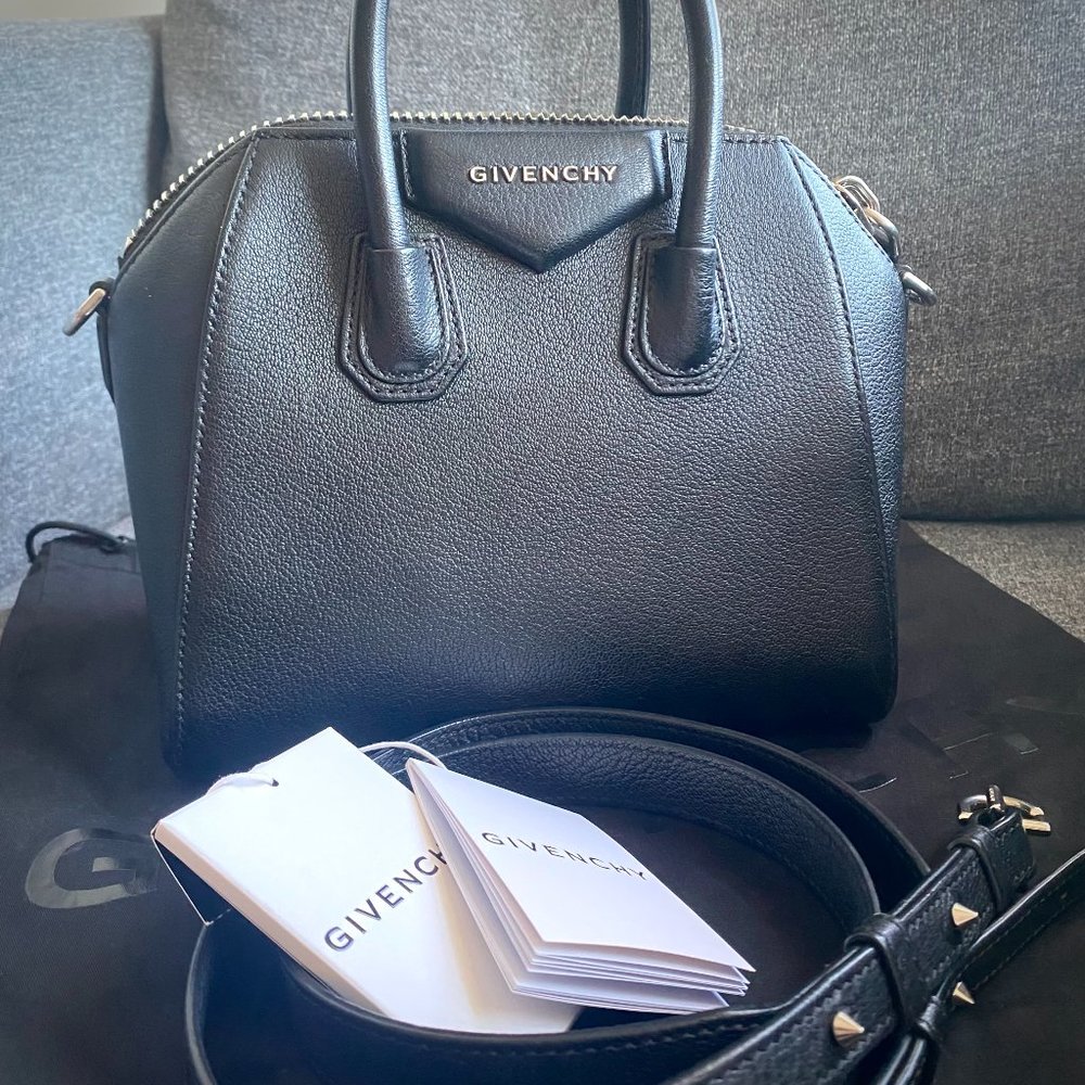 Givenchy Mini Antigona Crossbody Bag (grained leather)